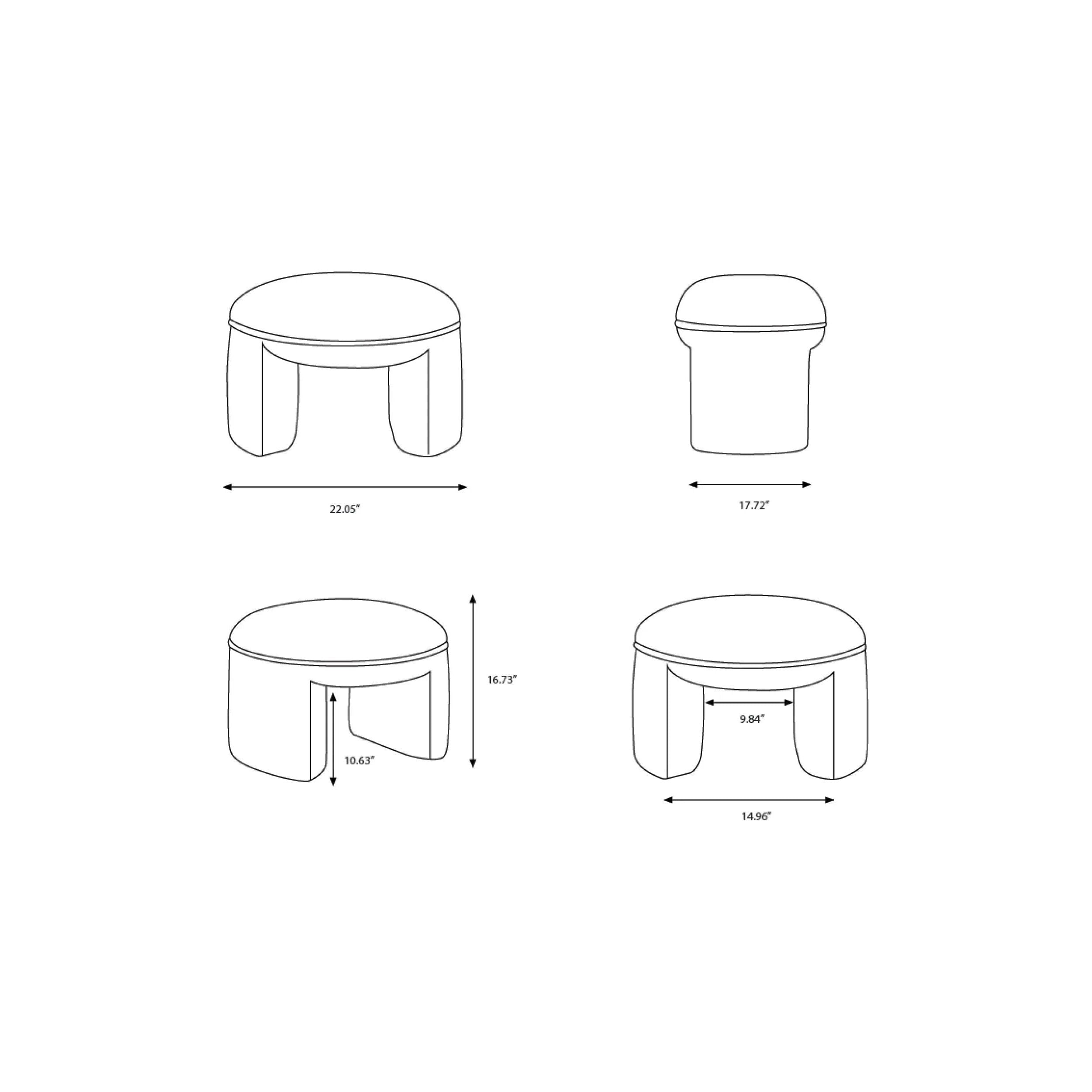 Featuring Floyd Ottoman by Surya at Amethyst Home. Add a touch of elegance to any space with the Floyd Ottoman. This attractive piece boasts a plush, comfortable top upholstered in premium polyester, perfect for resting your feet or serving as an extra seat. The sturdy plywood base ensures durability and longevity. What\u0027s more? With 90% Polyurethan. Amethyst Home provides interior design, new home construction design consulting, vintage area rugs, and lighting in the Newport Beach metro area.