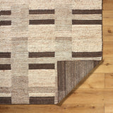Elevate your living space with the Folklore handmade rug. Fashioned in an Art Deco Modern style, this Indian manufactured woolen wonder brings a unique flair to any room it graces. The hand-knotted construction promises high pile comfort underfoot, making every step a plush experience. Amethyst Home provides interior design, new home construction design consulting, vintage area rugs, and lighting in the Miami metro area.