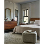 Introducing the Kimberly collection, an exquisite hand-knotted rug that seamlessly blends traditional style with a modern twist. This luxurious piece is lovingly crafted from wool in India, boasting a medium pile that feels plush underfoot. A brilliant addition to any space, the Kimberly rug effortlessly creates a warm and inviting atmosphere. Amethyst Home provides interior design, new home construction design consulting, vintage area rugs, and lighting in the San Diego metro area.