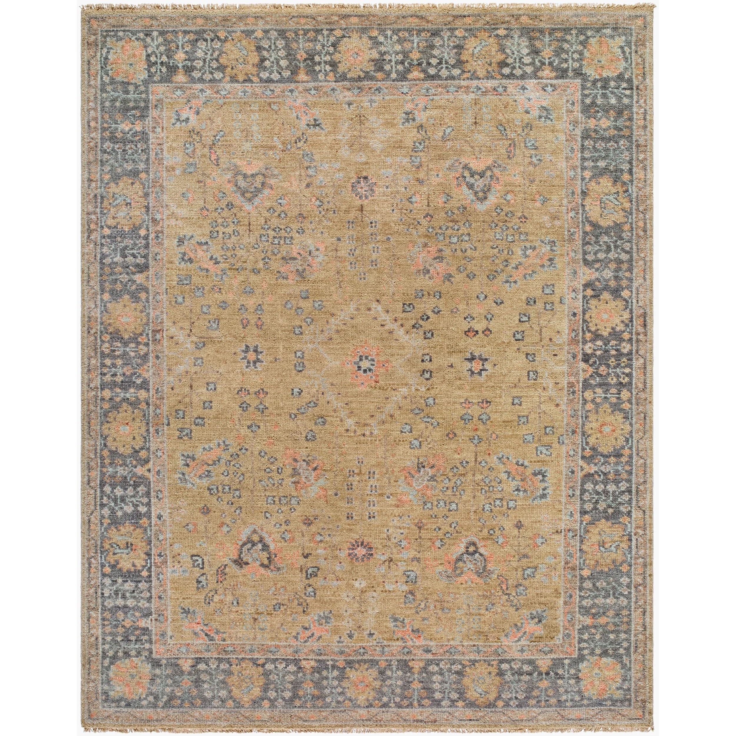 Introducing the Monterey collection, a beautiful blend of traditional style and contemporary comfort. Hand knotted in India, this rug is composed entirely of soft, durable wool that provides an inviting medium pile texture underfoot. The timeless design elements are perfect for adding a touch of classic elegance to any room in your home. Amethyst Home provides interior design, new home construction design consulting, vintage area rugs, and lighting in the Seattle metro area.