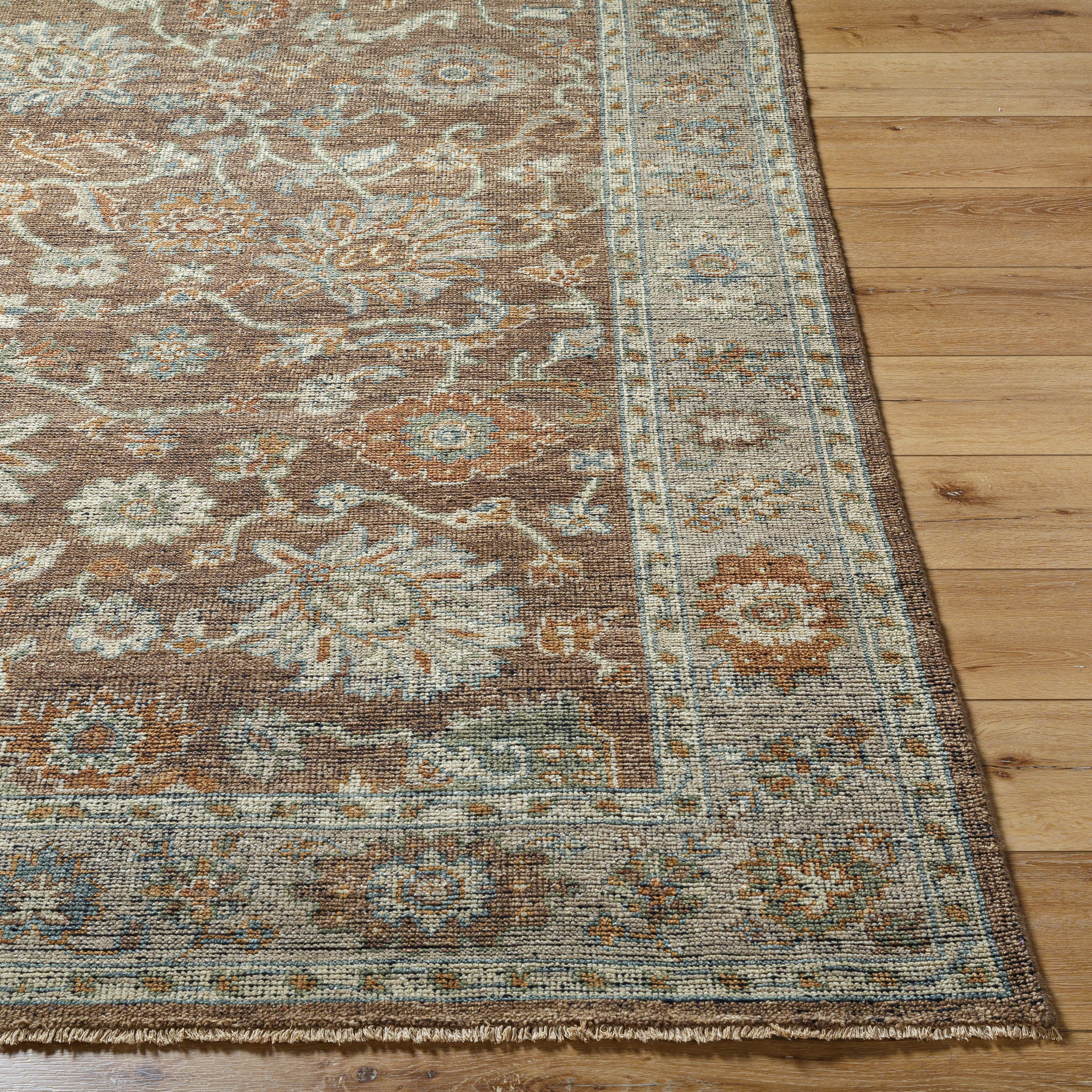 The Reign Collection showcases traditional inspired designs that exemplify timeless styles of elegance, comfort, and sophistication. With their hand knotted construction, these rugs provide a durability that can not be found in other handmade constructions, and boasts the ability to be thoroughly cleaned as it contains no chemicals that react to water, such as glue. AmethystHome provides interior design, new construction, custom furniture, and rugs for Laguna Beach metro area