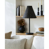 Featuring Safe Accent Table Lamp by Surya at Amethyst Home. Introducing the Safe Accent Table Lamp, a minimalist modern masterpiece that blends functionality and artistry. This lamp stands 25 inches tall, sculpted from iron for the body and a sturdy resin base, giving it a robust yet sleek profile. The shade is made of natural rattan, adding an organic . Amethyst Home provides interior design, new home construction design consulting, vintage area rugs, and lighting in the Winter Garden metro area.