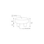 Featuring Welly Ottoman by Surya at Amethyst Home. The Welly Ottoman is a versatile and functional addition to any living space. Its sleek design allows for use as a footrest, extra seating, or even a small side table. Made with high-quality materials, this ottoman is both sturdy and stylish. Elevate your home decor with the Welly Ottoman.Top: 70% Recycled. Amethyst Home provides interior design, new home construction design consulting, vintage area rugs, and lighting in the Des Moines metro area.