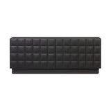 Swell Media Console - Dry Black Oak Veneer