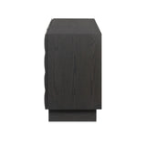 Swell Media Console - Dry Black Oak Veneer