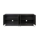 Swell Media Console - Dry Black Oak Veneer