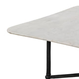 Tabitha Outdoor Dining Table - 42" - Polished White Marble | shipping 10/25/2026
