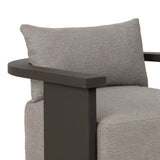 Tahana Outdoor Metal Swivel Chair - Casa Grey | shipping 08/14/2026