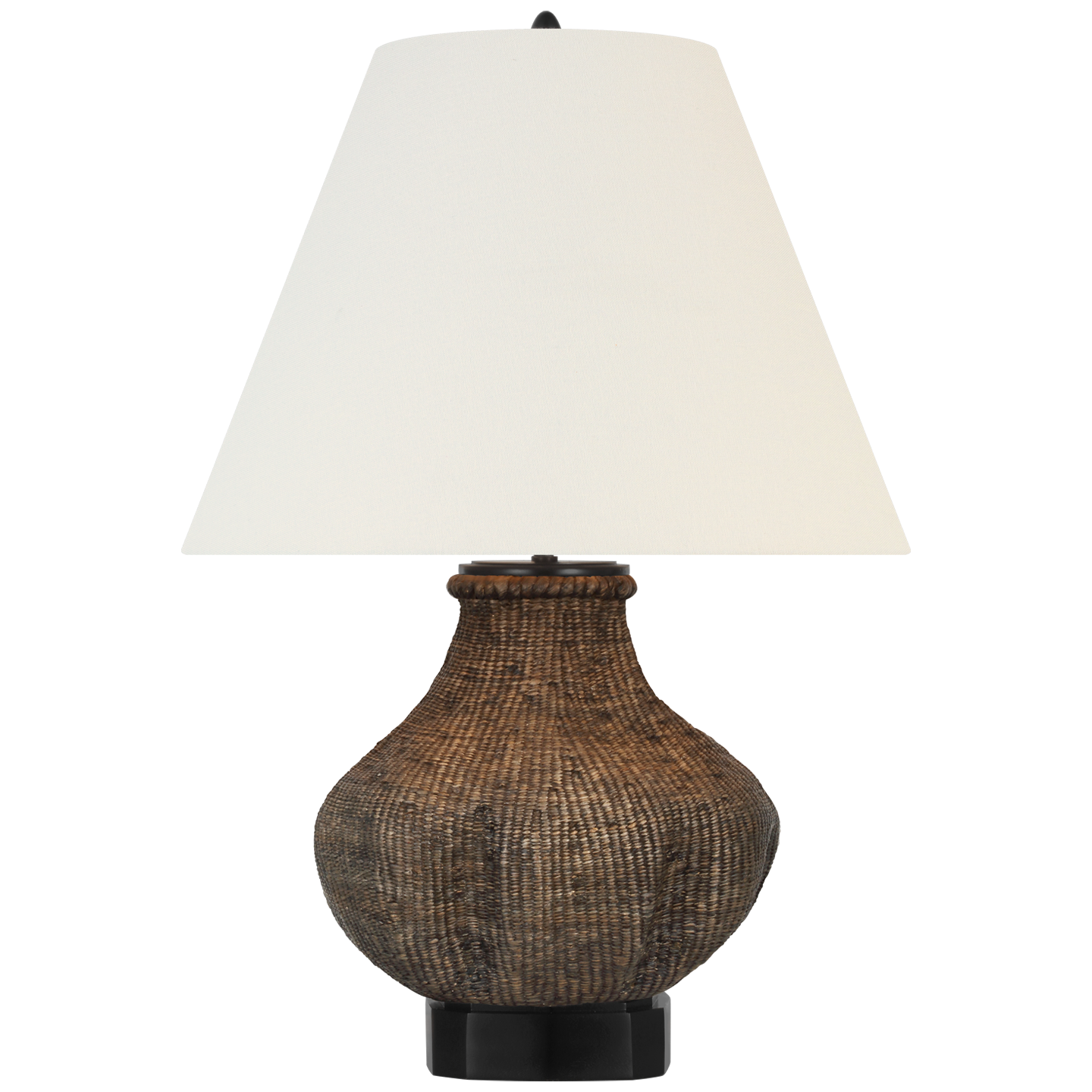 Featuring Tahiti 25" Table Lamp Smoke by Visual Comfort at Amethyst Home. Illuminate your space with the elegant Tahiti 25" Table Lamp. Crafted with a sleek smoke-colored base, this lamp exudes sophistication and class. Perfect for adding ambience to any room, its soft glow will create an exclusive and luxurious atmosphere. Elevate your home decor with this premium lamp.
Overall Dime. Amethyst Home provides interior design, new construction, custom furniture, and area rugs in the Austin metro area