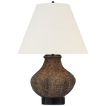Featuring Tahiti 25" Table Lamp Smoke by Visual Comfort at Amethyst Home. Illuminate your space with the elegant Tahiti 25" Table Lamp. Crafted with a sleek smoke-colored base, this lamp exudes sophistication and class. Perfect for adding ambience to any room, its soft glow will create an exclusive and luxurious atmosphere. Elevate your home decor with this premium lamp.
Overall Dime. Amethyst Home provides interior design, new construction, custom furniture, and area rugs in the Austin metro area