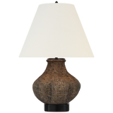 Featuring Tahiti 25" Table Lamp Smoke by Visual Comfort at Amethyst Home. Illuminate your space with the elegant Tahiti 25" Table Lamp. Crafted with a sleek smoke-colored base, this lamp exudes sophistication and class. Perfect for adding ambience to any room, its soft glow will create an exclusive and luxurious atmosphere. Elevate your home decor with this premium lamp.
Overall Dime. Amethyst Home provides interior design, new construction, custom furniture, and area rugs in the Austin metro area