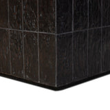 Tanik Coffee Table - Textured Brown Tile | shipping 11/15/2026