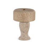 Taos Cordless Table Lamp - Natural Travertine | shipping 02/10/2027