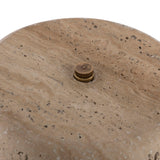 Taos Cordless Table Lamp - Natural Travertine | shipping 02/10/2027