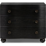Featuring Tiago Distressed Black Nightstand by Four Hands at Amethyst Home. Introduce a touch of elegance to your bedroom with our Tiago Distressed Black Nightstand. Crafted with exquisite attention to detail, this nightstand features a sleek design and distressed black finish, adding a touch of sophistication to any room. Ready to ship, it's the perfect ad. Amethyst Home provides interior design, new home construction design consulting, vintage area rugs, and lighting in the Charlotte metro area.
