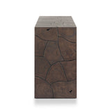 Tomlin Outdoor Console Table - Stained Saddle Brown-Teak Root