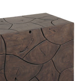 Tomlin Outdoor Console Table - Stained Saddle Brown-Teak Root