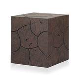Tomlin Outdoor End Table - Stained Saddle Brown
