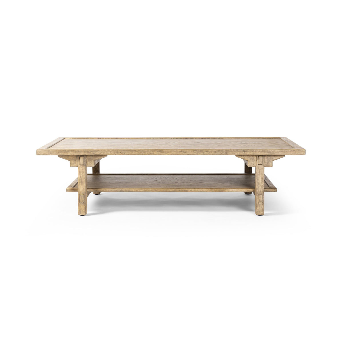 Trinity Distressed Light Oak Coffee Table | ready to ship!