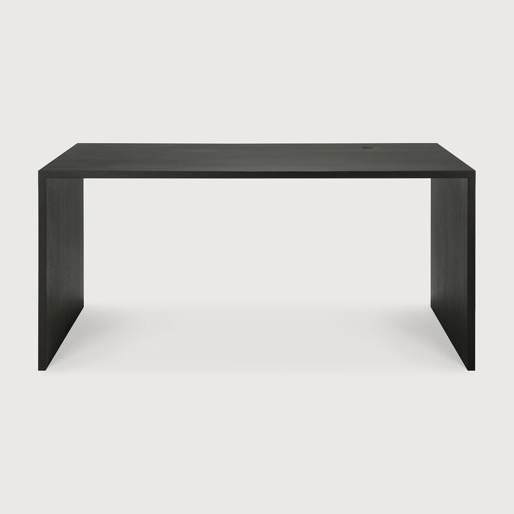 U Desk Oak Black