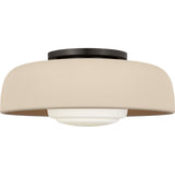 Aged Iron with Ivory Stoneware Shade | shipping 10/18/2026