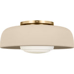 Estate Brass with Ivory Stoneware Shade | shipping 10/23/2026