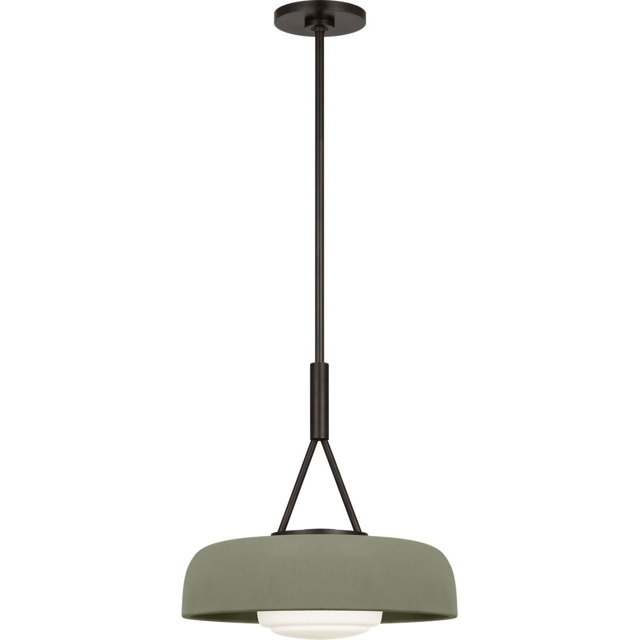 Aged Iron with Sage Stoneware Shade | shipping 10/23/2026