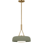 Estate Brass with Sage Stoneware Shade