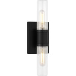 Midnight Black with Clear Fluted Glass