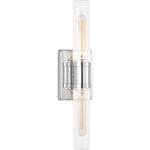 Chrome with Clear Fluted Bulb(s) Not Included