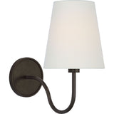 Aged Iron with Linen Shade