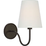 Aged Iron with Linen Shade