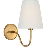 Hand-Rubbed Antique Brass with Linen Shade