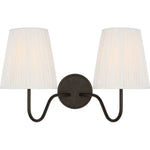 Aged Iron with Silk Pleated Shades | shipping 11/16/2026