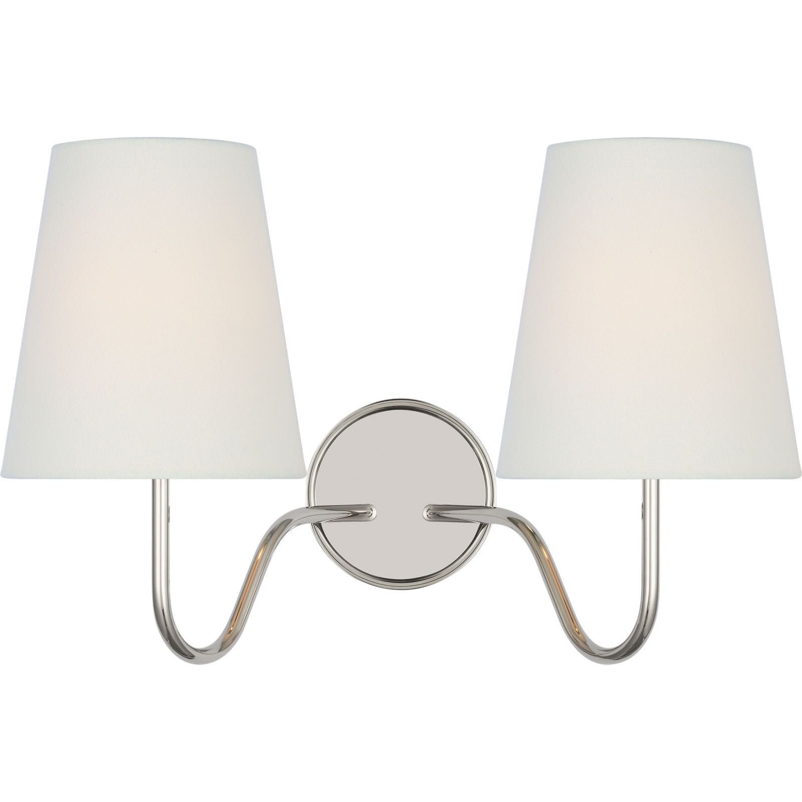 Polished Nickel with Linen Shades | shipping 11/01/2026