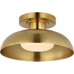 Hand-Rubbed Antique Brass with White Glass