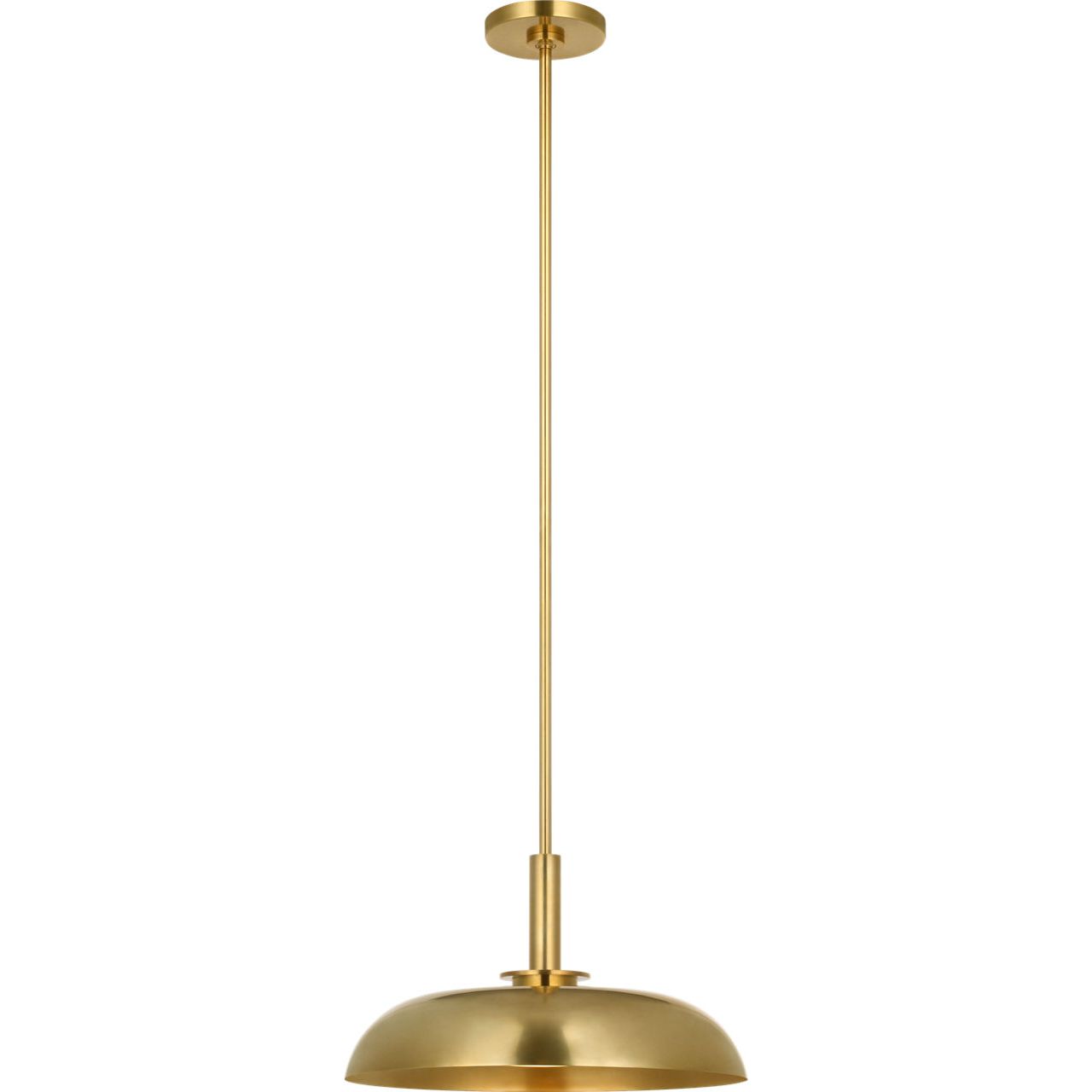 Hand-Rubbed Antique Brass with White Glass