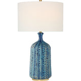 Pebbled Aquamarine with Linen Shade | shipping 01/16/2027