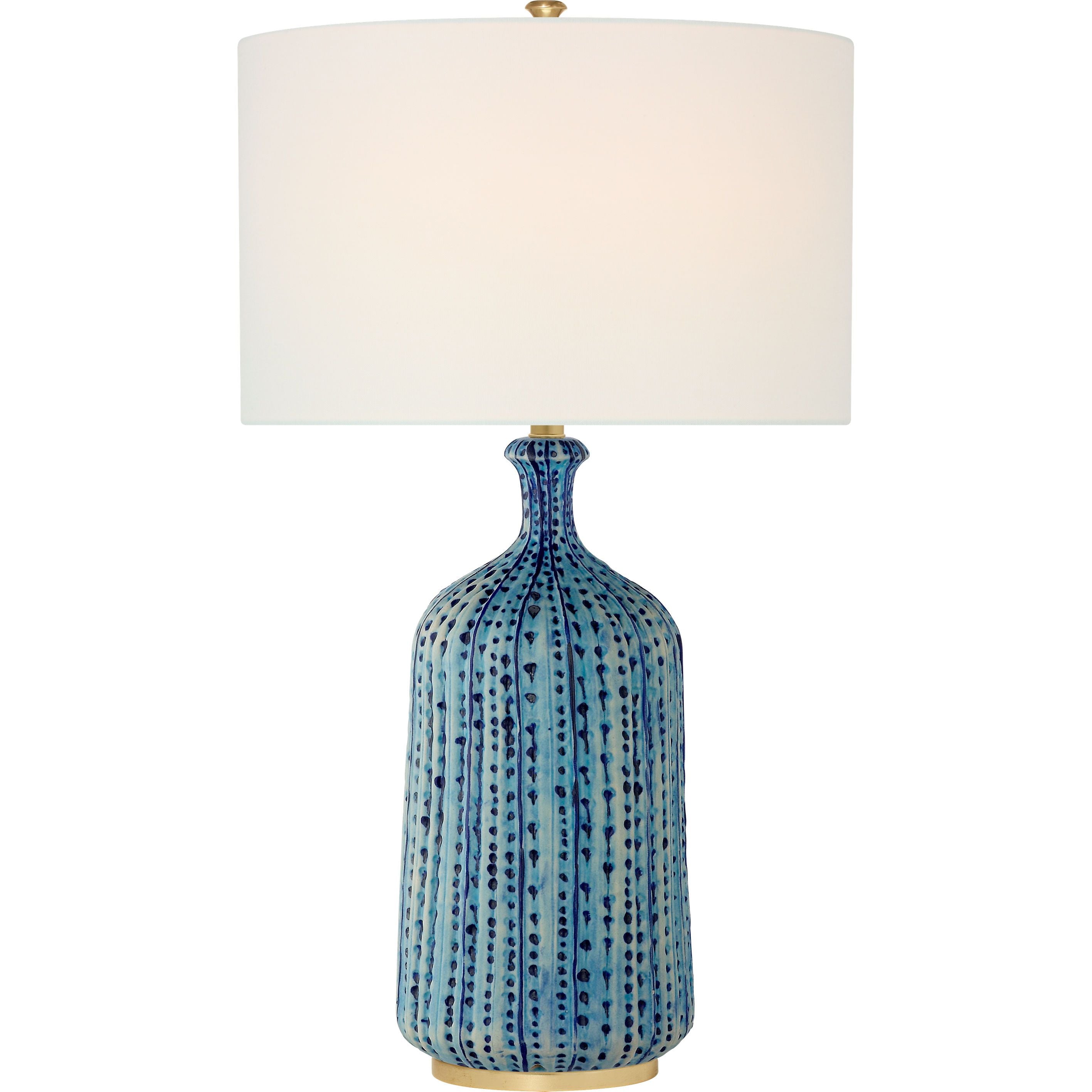 Pebbled Aquamarine with Linen Shade | shipping 01/16/2027