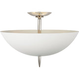 Polished Nickel with Plaster White Shade | shipping 11/16/2026