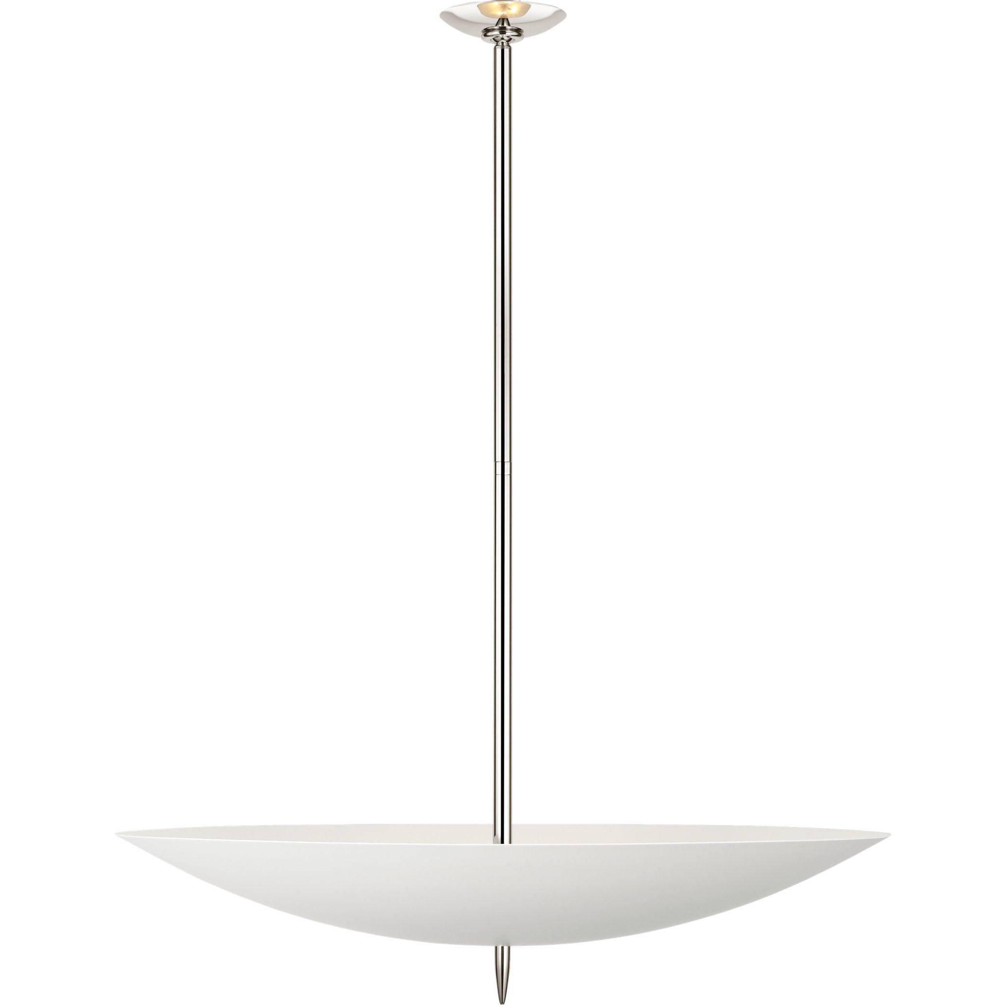 Polished Nickel with Plaster White Shade | shipping 11/16/2026