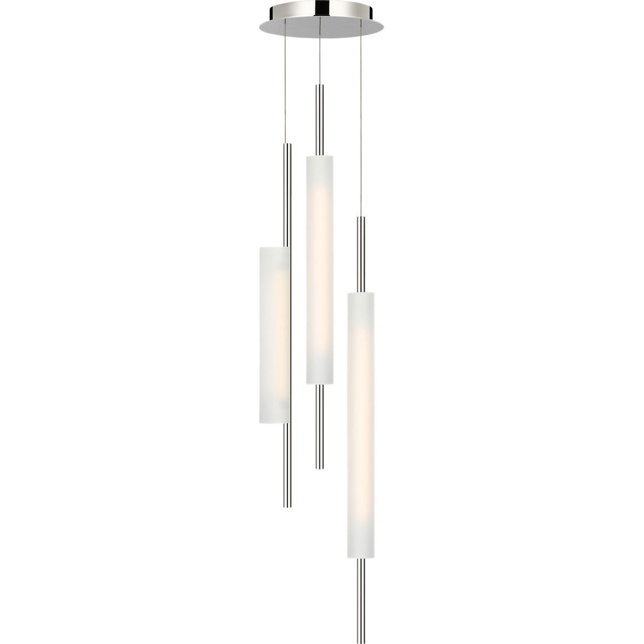 Polished Nickel with Soft Etched Glass | shipping 10/01/2026