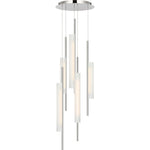 Polished Nickel with Soft Etched Glass | shipping 10/17/2026