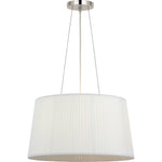 Polished Nickel with Silk Pleated Shade | shipping 12/16/2026