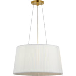 Soft Brass with Silk Pleated Shade | shipping 12/16/2026