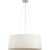 Polished Nickel with Silk Pleated Shade | shipping 11/16/2026