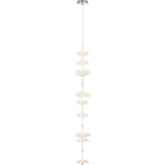 Soft Silver with Etched and Clear Glass Flowers | shipping 12/25/2026