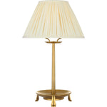 Antique-Burnished Brass with Silk Pleated Shade | shipping 11/01/2026