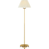 Antique-Burnished Brass with Silk Pleated Shade | shipping 11/01/2026