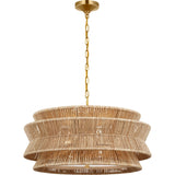 Antique-Burnished Brass and Natural Abaca | shipping 12/24/2026